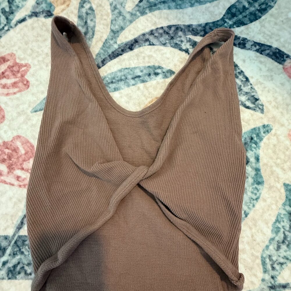 Urban Outfitters Ribbed Crossover Bralette- M/L